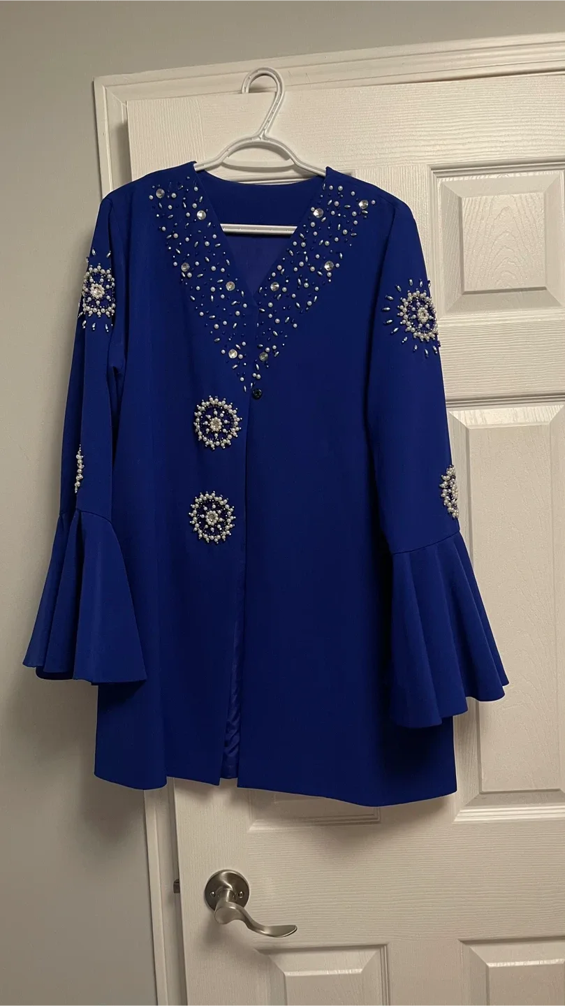 Blue Embellished Jacket  #Cleanout