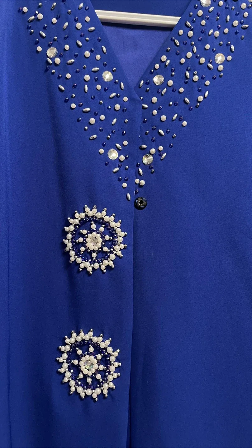 Blue Embellished Jacket  #Cleanout image indicator(3)
