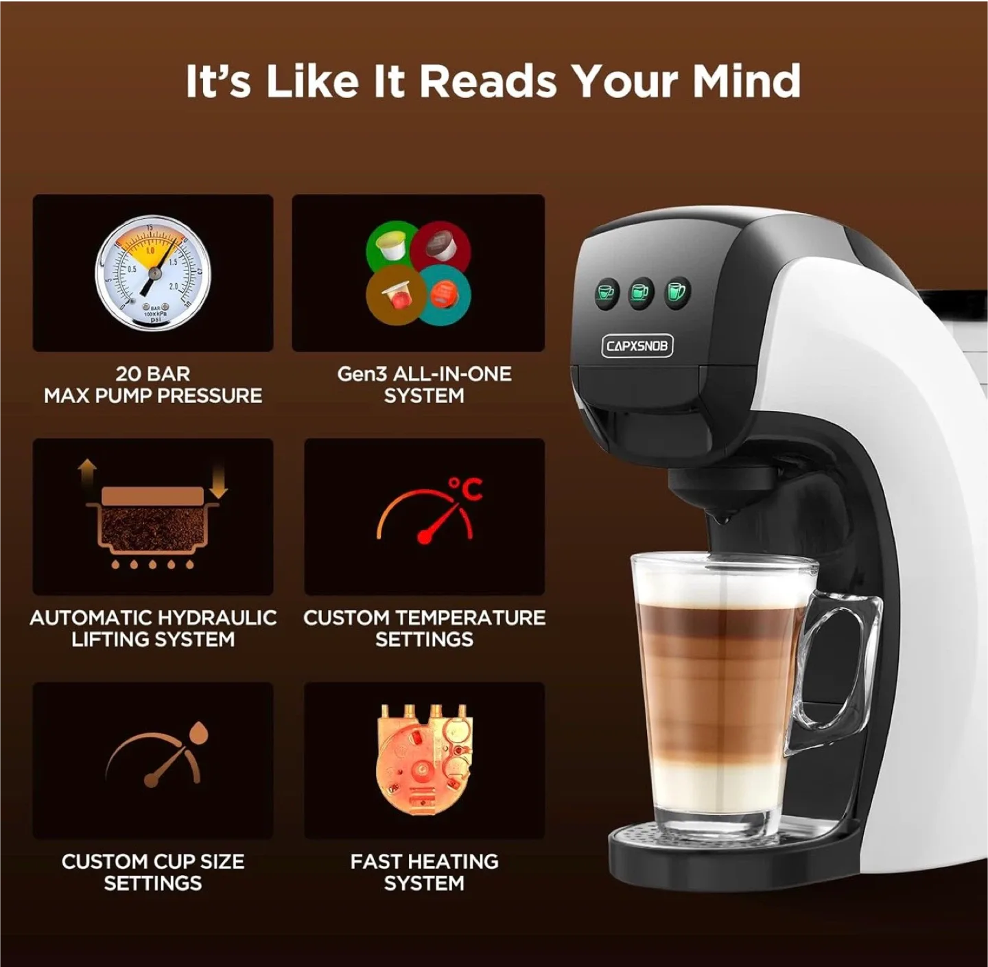 Coffee Maker 28 oz Reservoir #Cleanout image indicator(5)