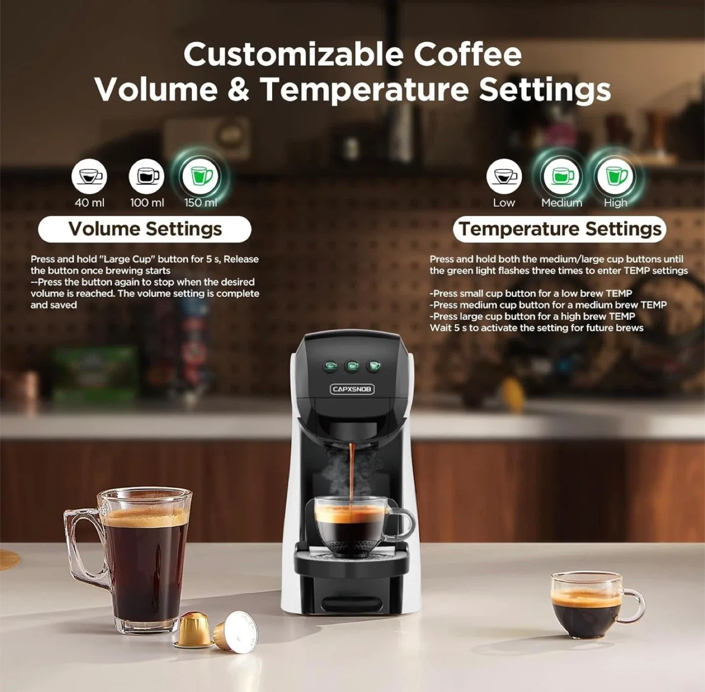 Coffee Maker 28 oz Reservoir #Cleanout image indicator(8)