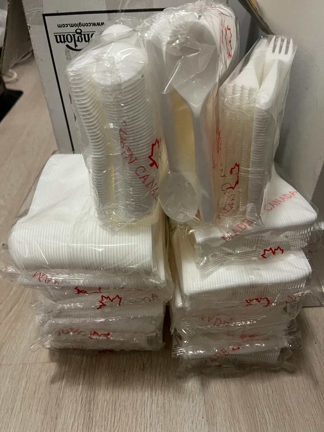 12 sets of 100 Cutlery Set (Forks, Spoons, Knives)