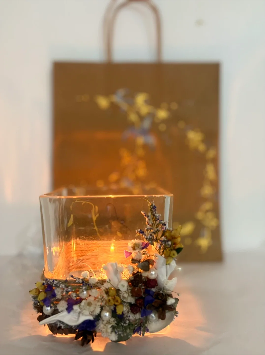 Decorative Glass Candle Holder