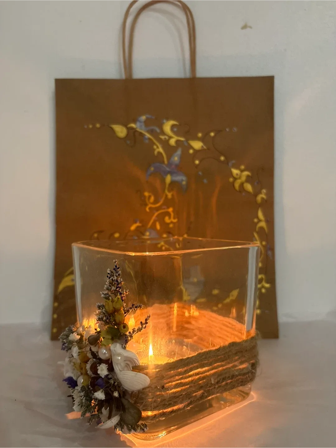 Decorative Glass Candle Holder image indicator(3)