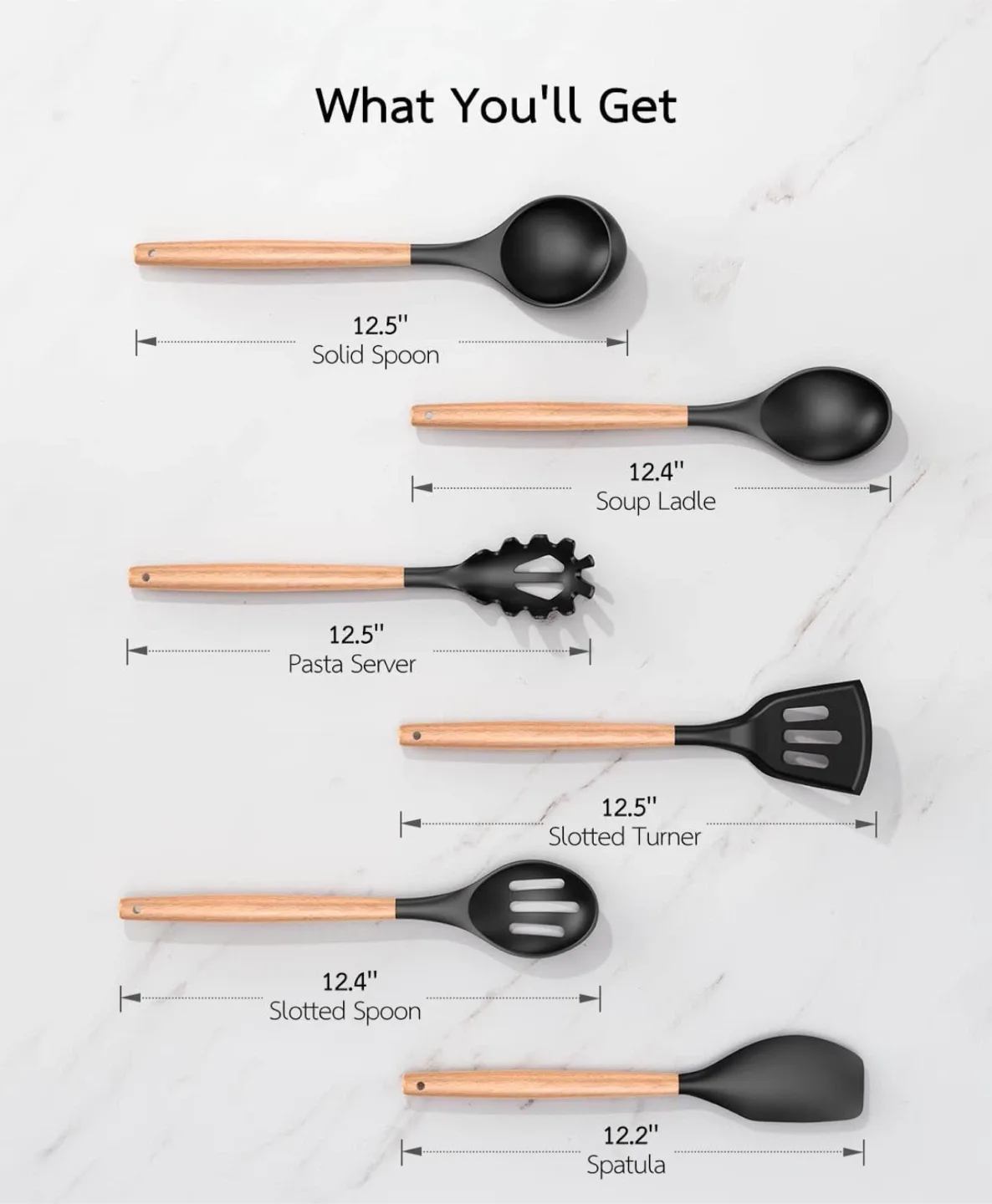 Knife Set 18PCS Black Kitchen Set #Cleanout image indicator(4)