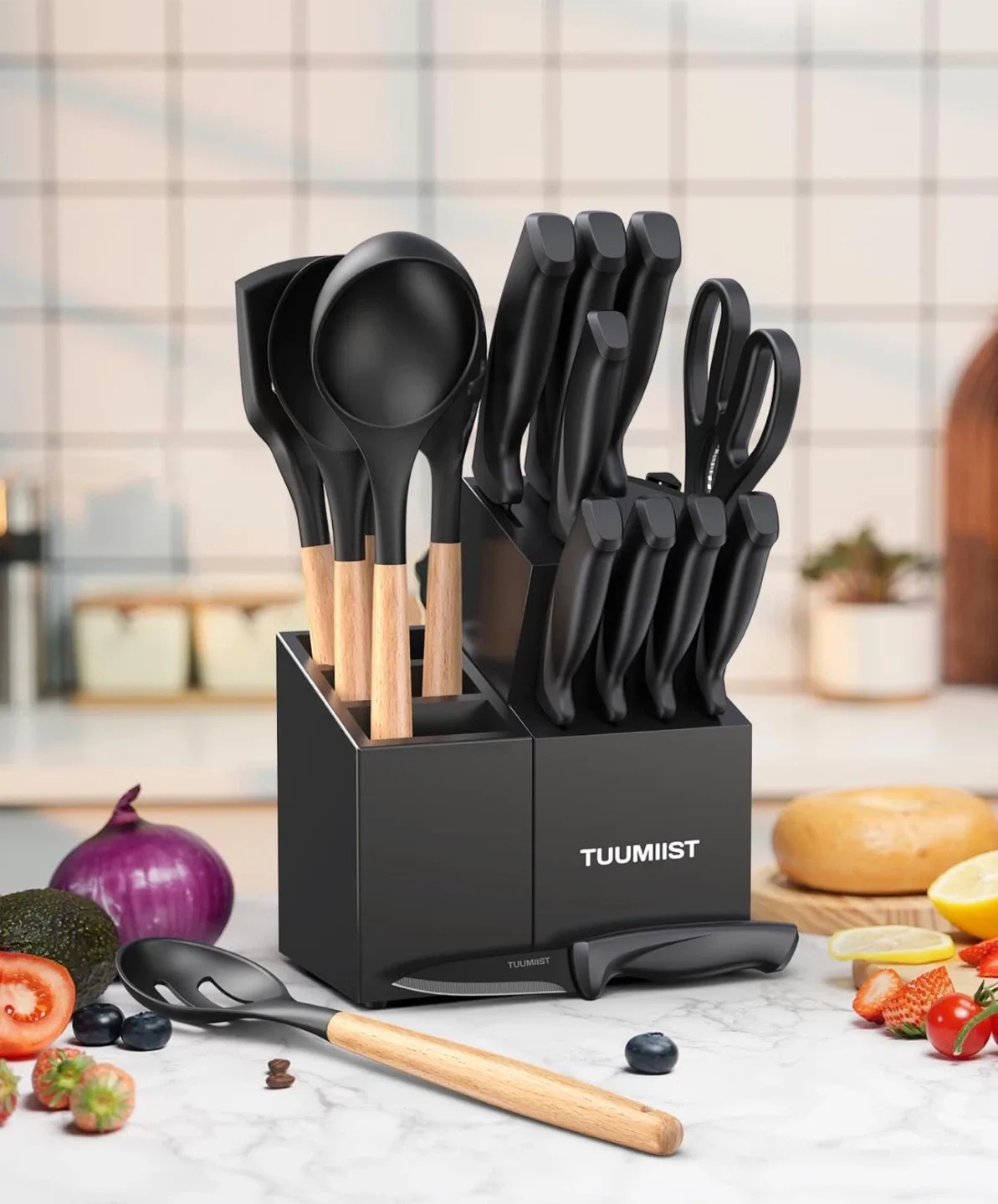 Knife Set 18PCS Black Kitchen Set #Cleanout image indicator(7)