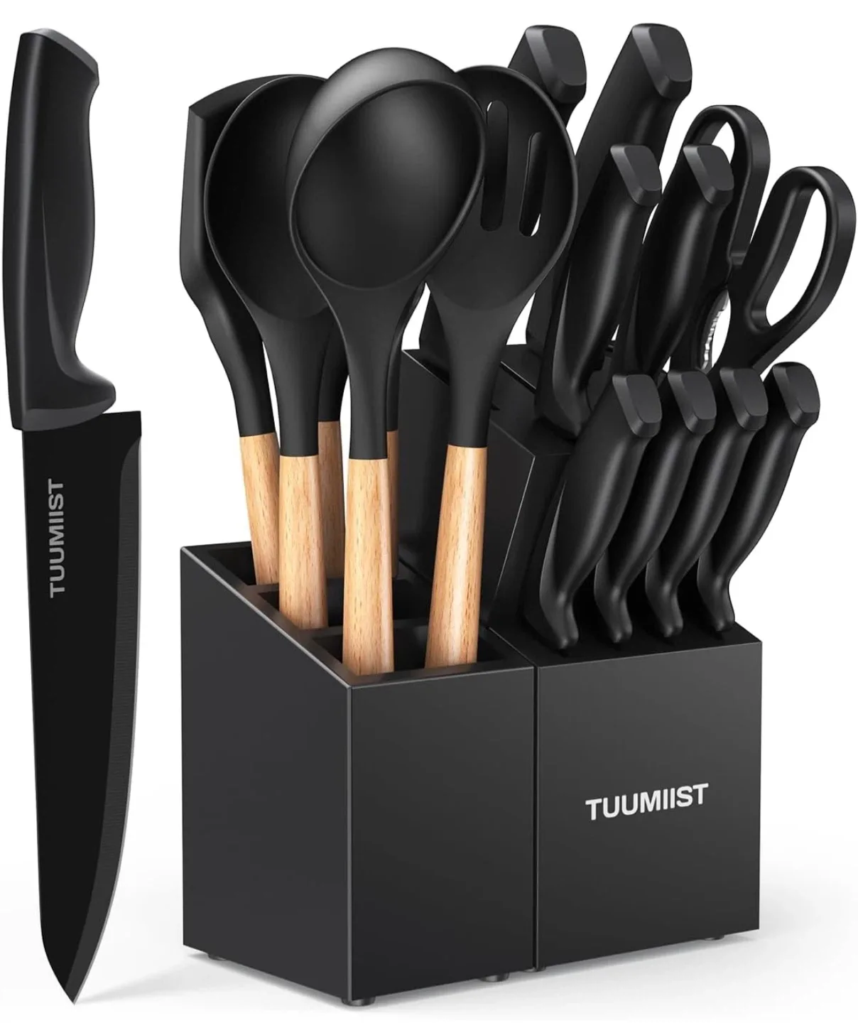Knife Set 18PCS Black Kitchen Set #Cleanout image indicator(3)