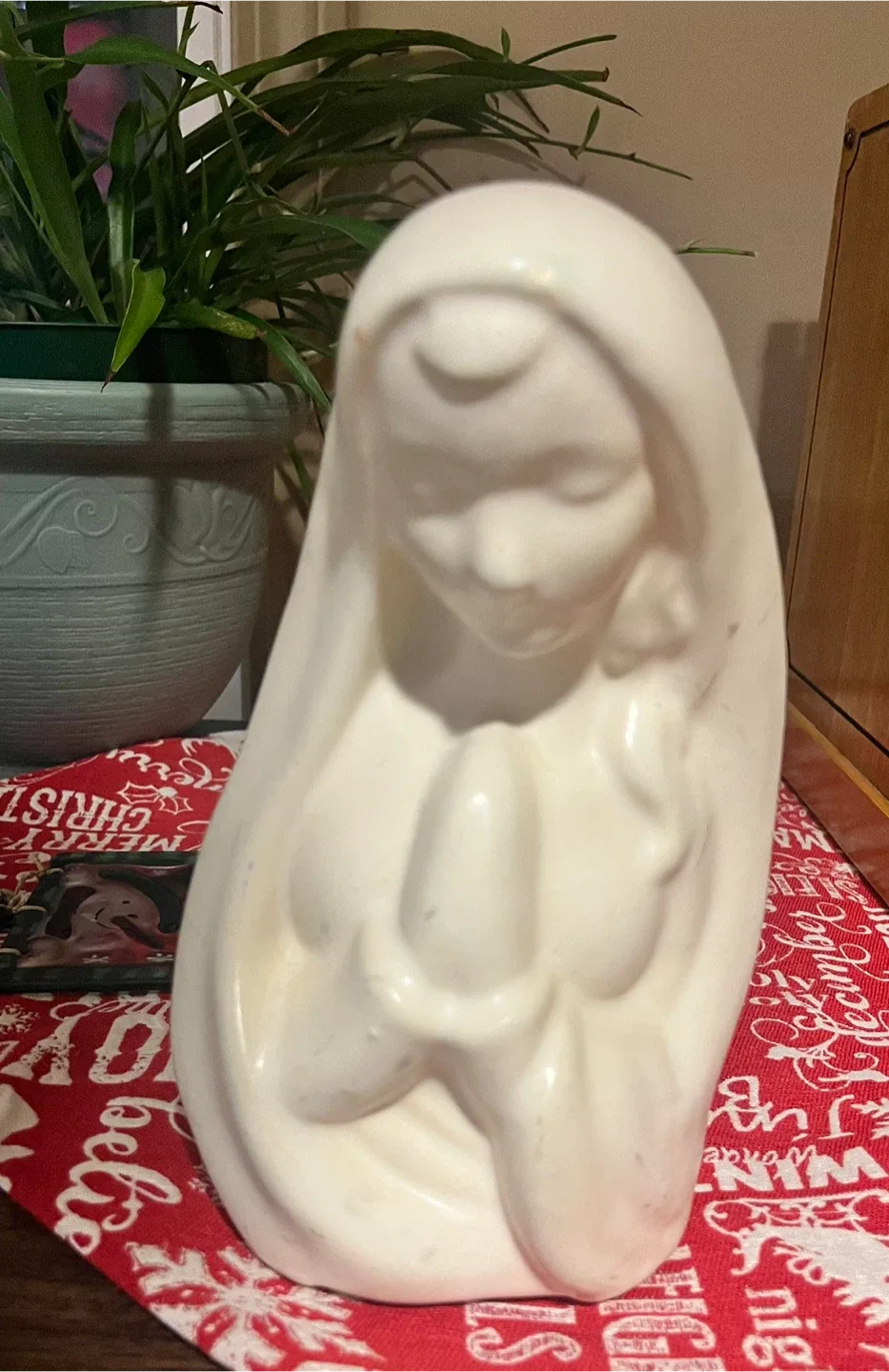 #Cleanout- Vintage Ceramic Virgin Mary Planter