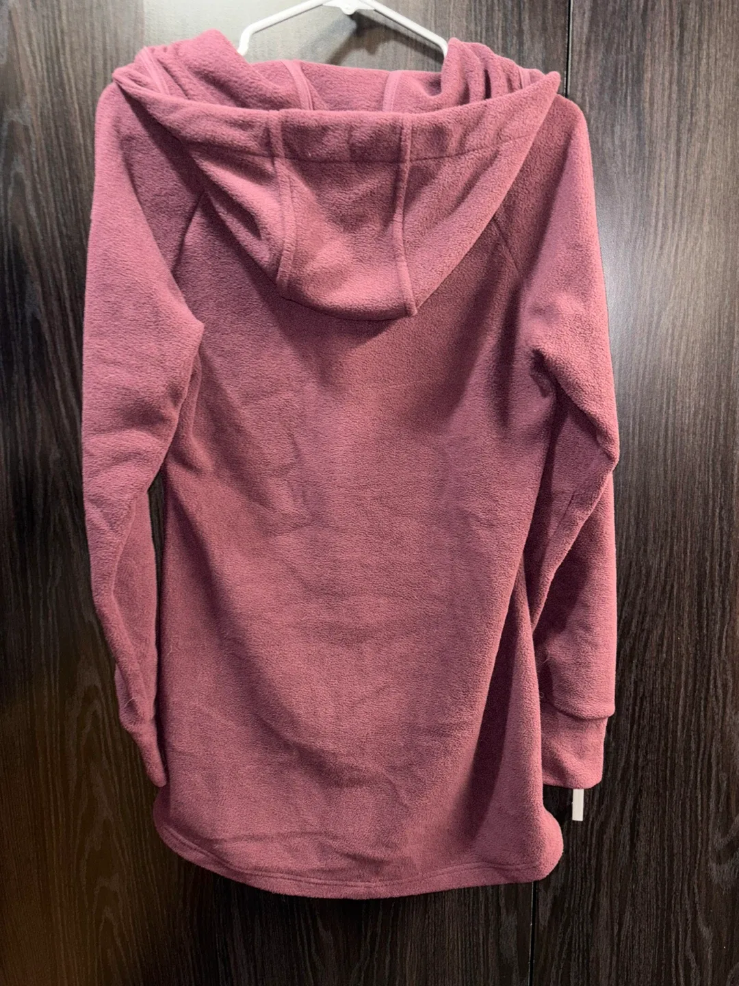 Bench Women’s Burgundy Fleece Zip-Up Hooded Jacket - Size SM image indicator(2)