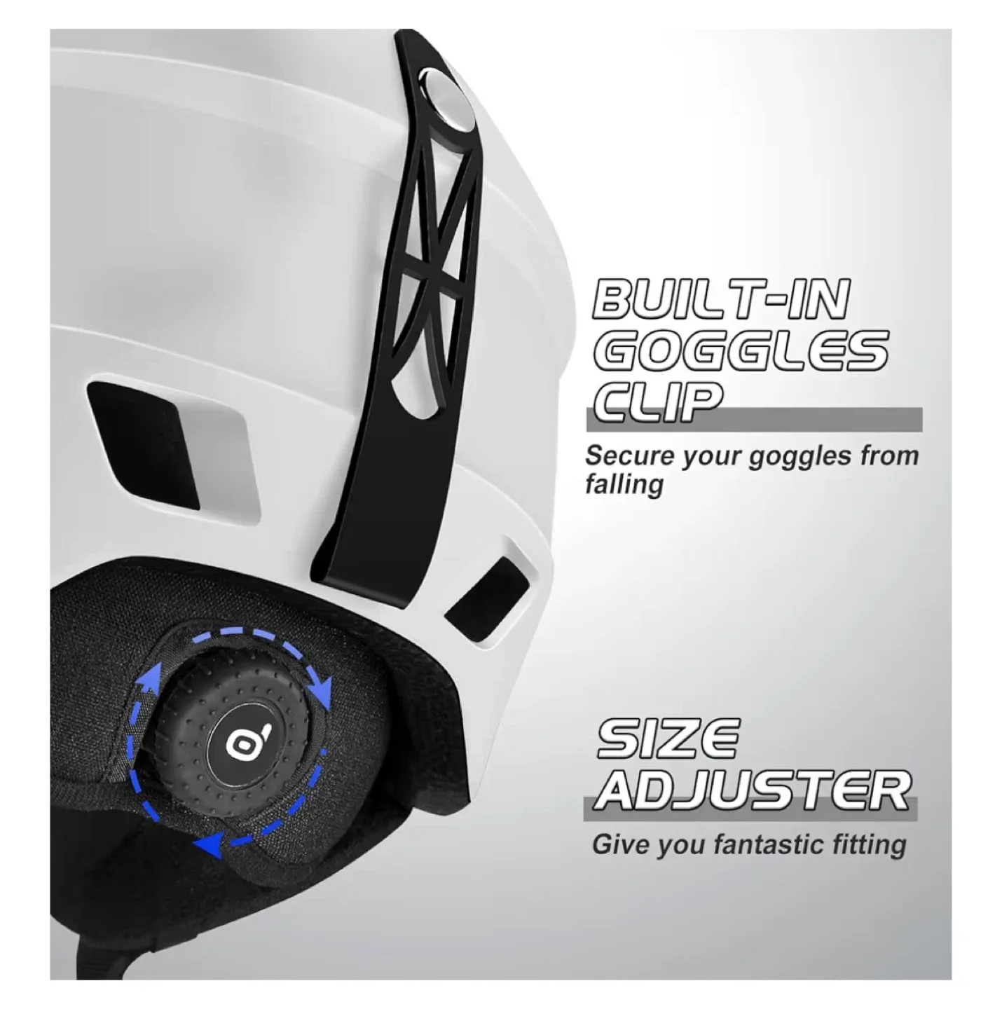 New! White Snow Ski Helmet, Size S image indicator(5)