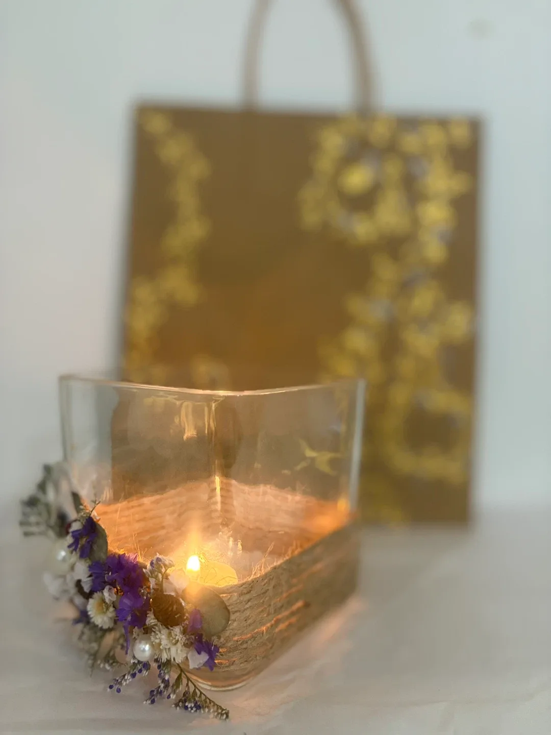 Floral Decorated Candle image indicator(3)