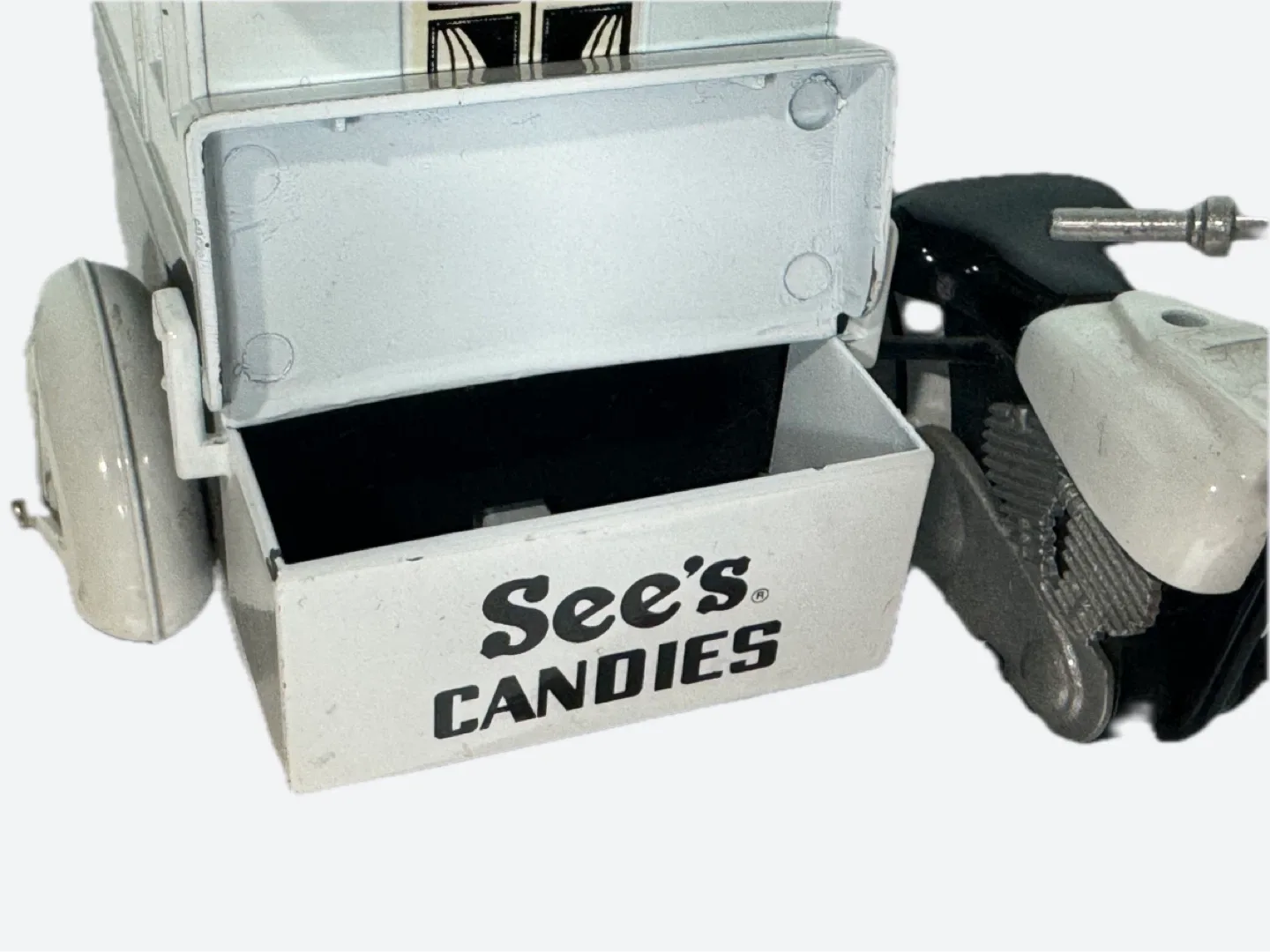 Vintage See's Candies Delivery Motorcycle- No driver image indicator(3)