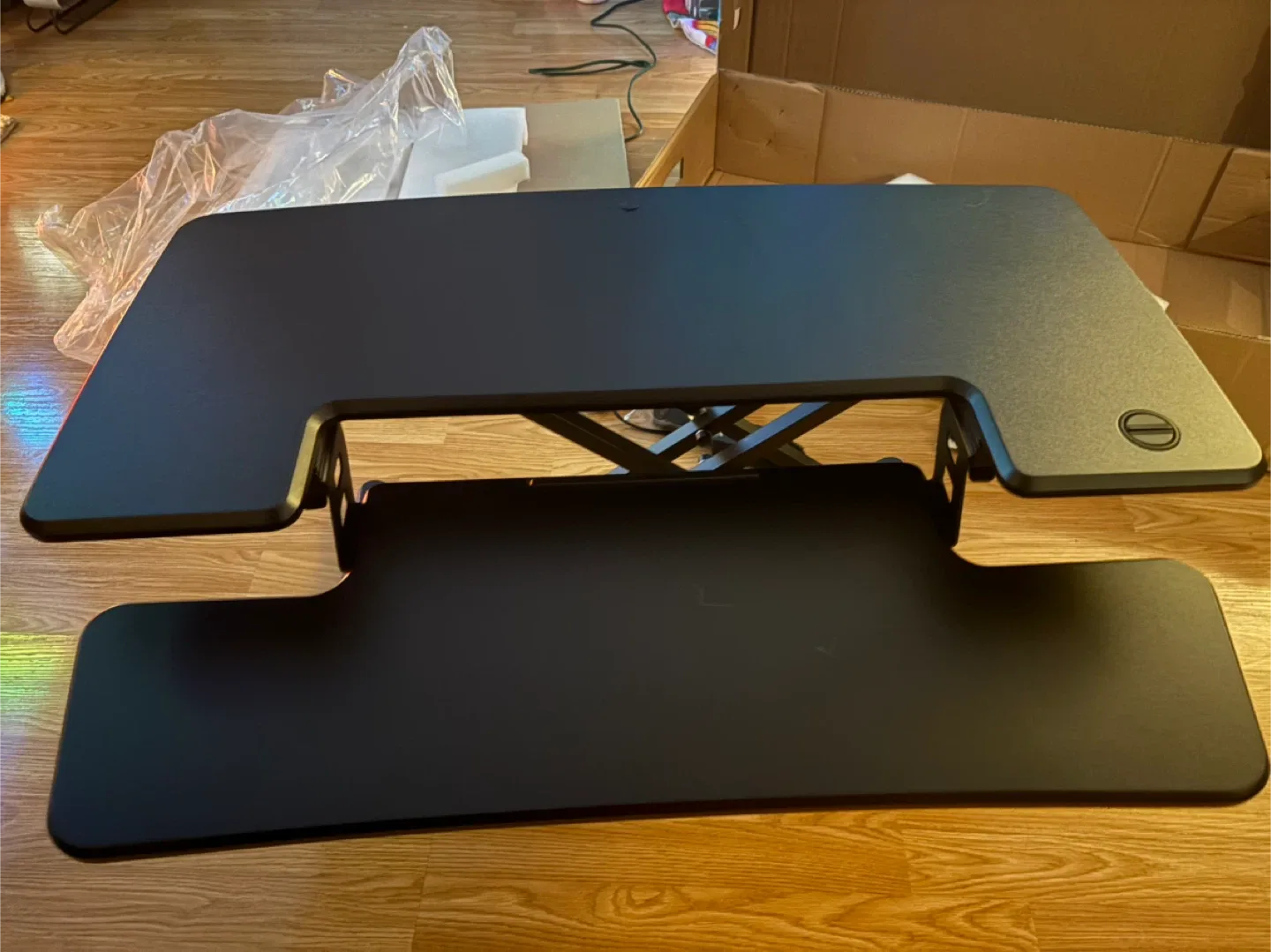 New! 36" Standing Desk Converter - Black image indicator(8)