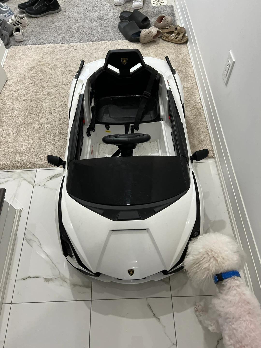 Lamborghini Kids Ride-On Car - White