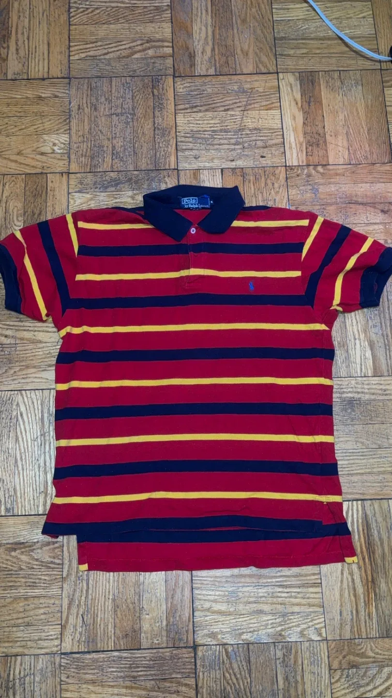 Polo Ralph Lauren Striped Polo Shirt - Size M image indicator(2)