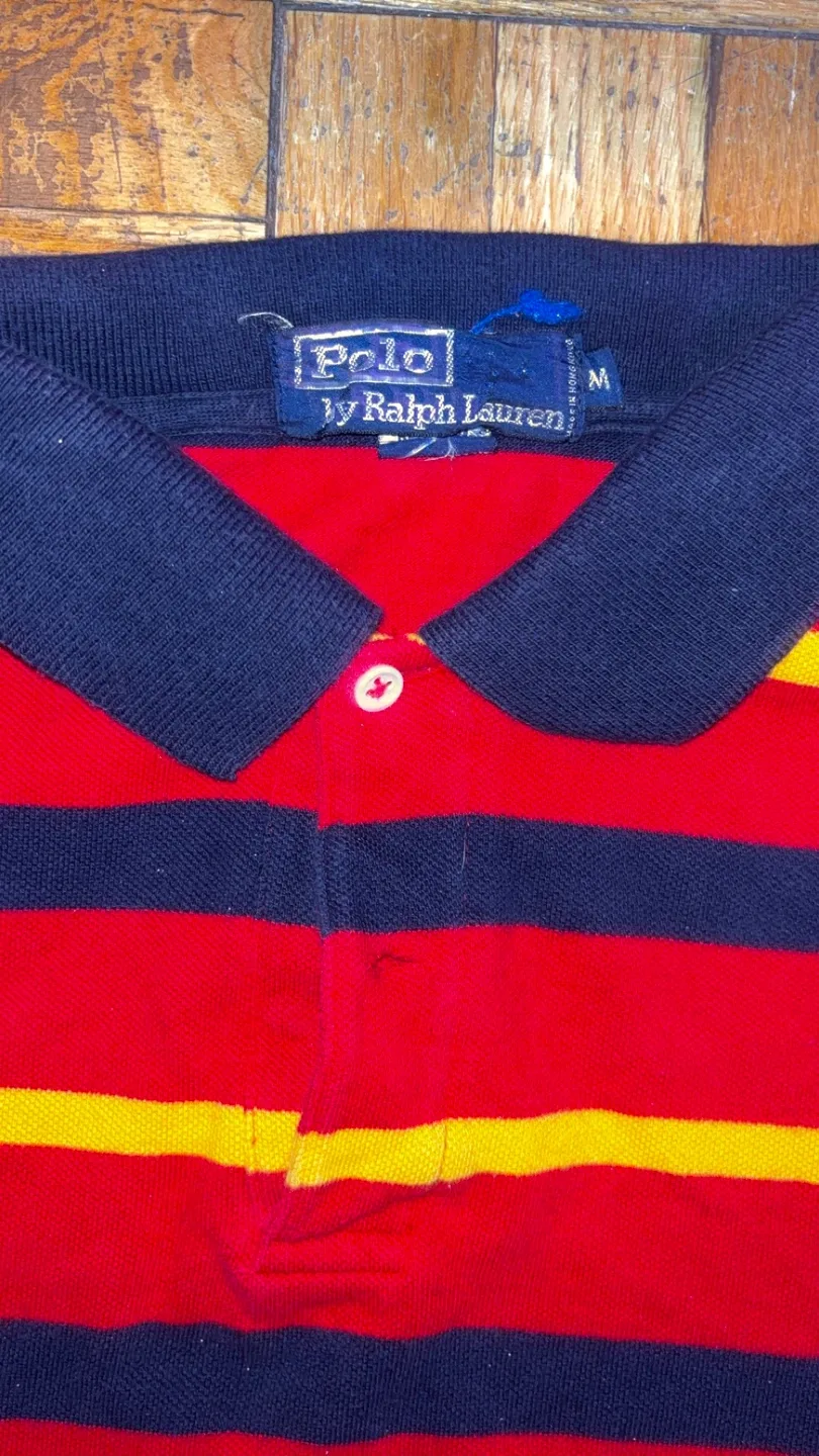 Polo Ralph Lauren Striped Polo Shirt - Size M