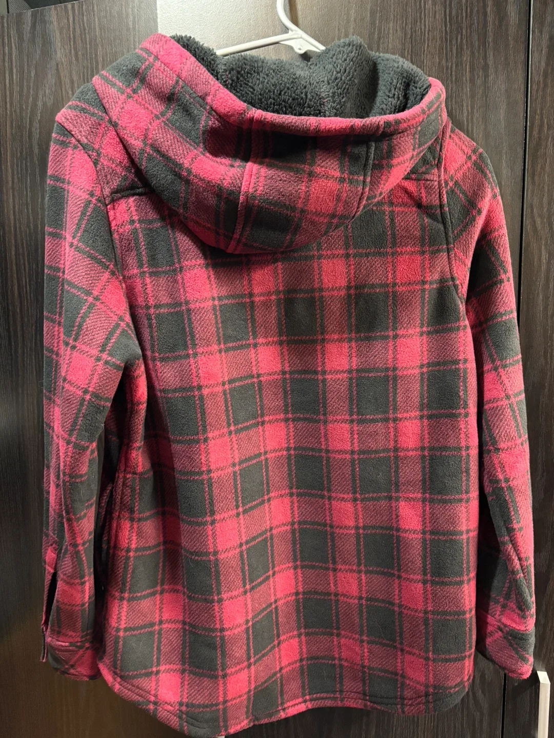 Real Tree Women’s Red & Black Fleece Hoodie - Size SM image indicator(2)