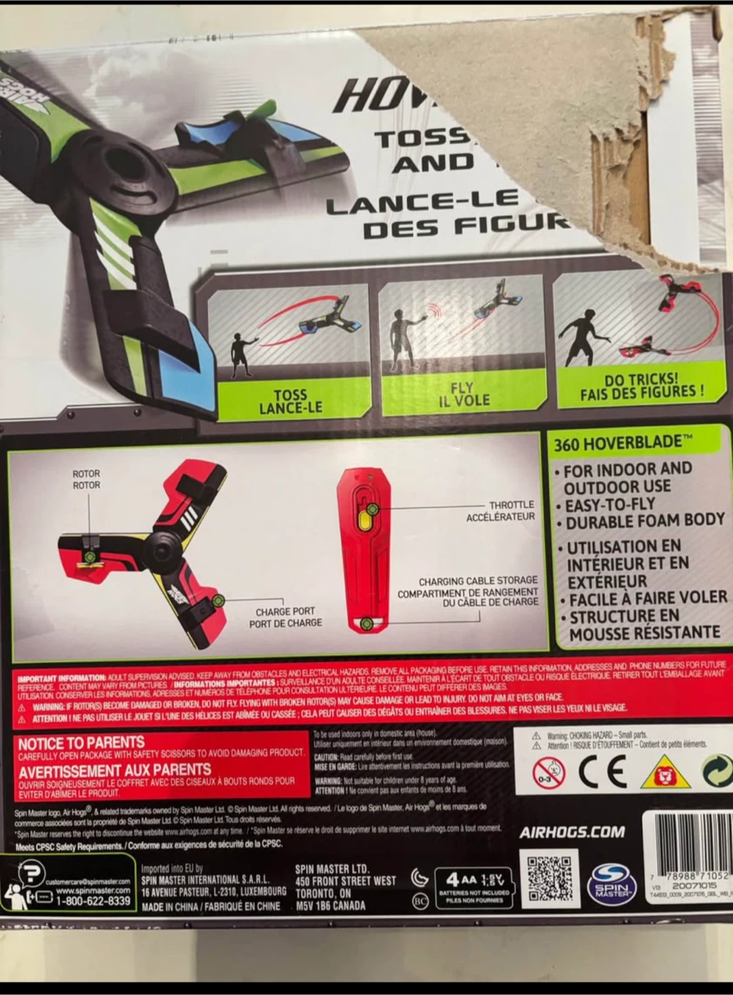 Air Hogs 360 Hoverblade Remote Control Boomerang - photo 2