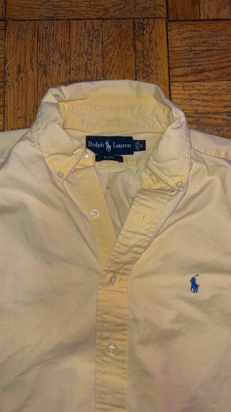 Ralph Lauren Blake Yellow Button-Down - Size M