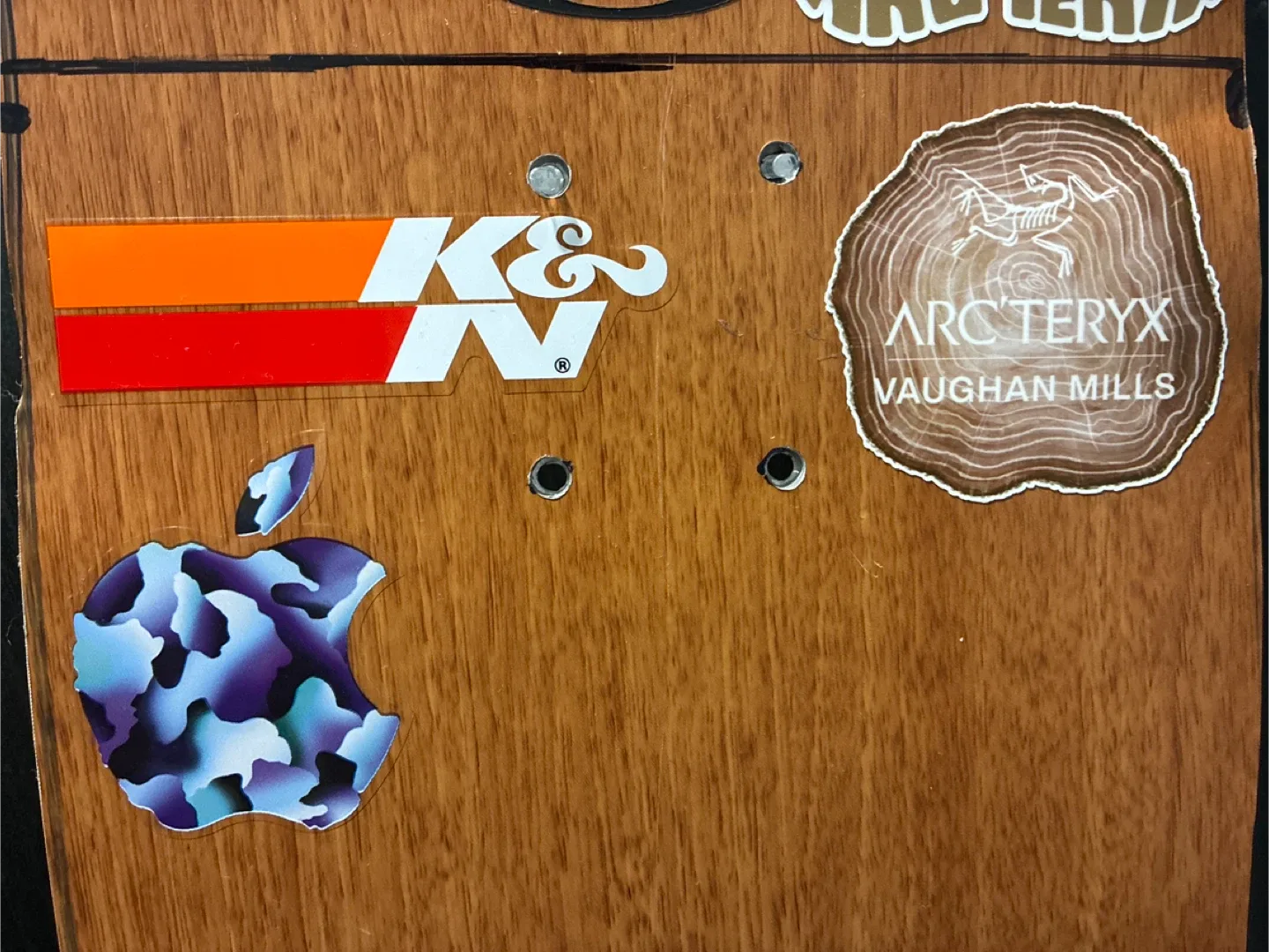 #Cleanout Metal skateboard deck with supreme and Nike stickers image indicator(3)