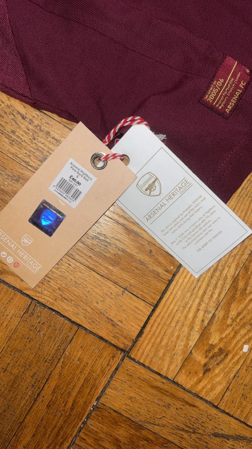 Arsenal Highbury Polo Shirt, Size S image indicator(2)