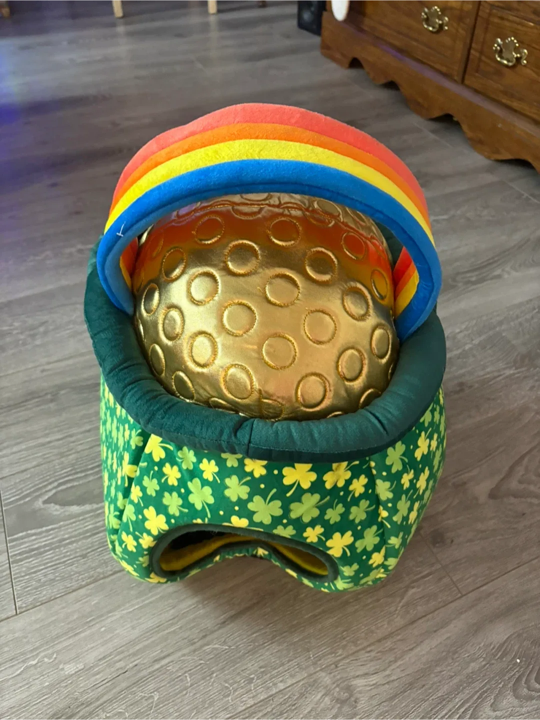 St. Patrick's Day Plush Pot of Gold pet bed image indicator(2)