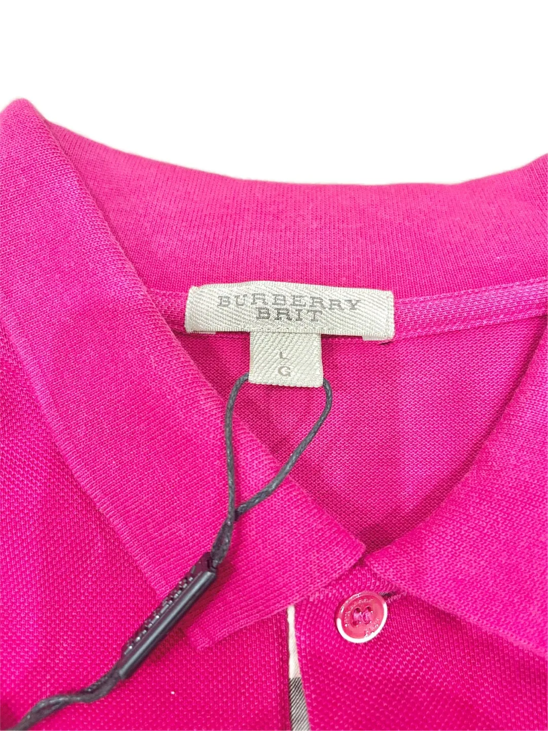 Burberry Brit Pink Polo Shirt size L image indicator(4)
