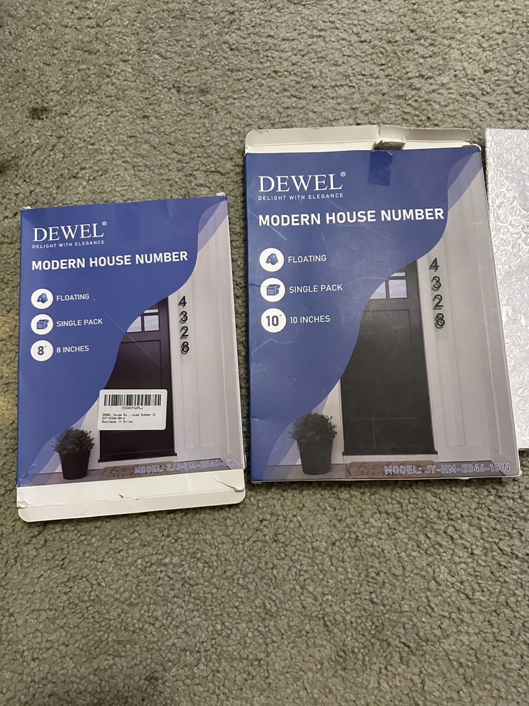 Dewel Modern House Number, 8 & 10 inch - photo 3