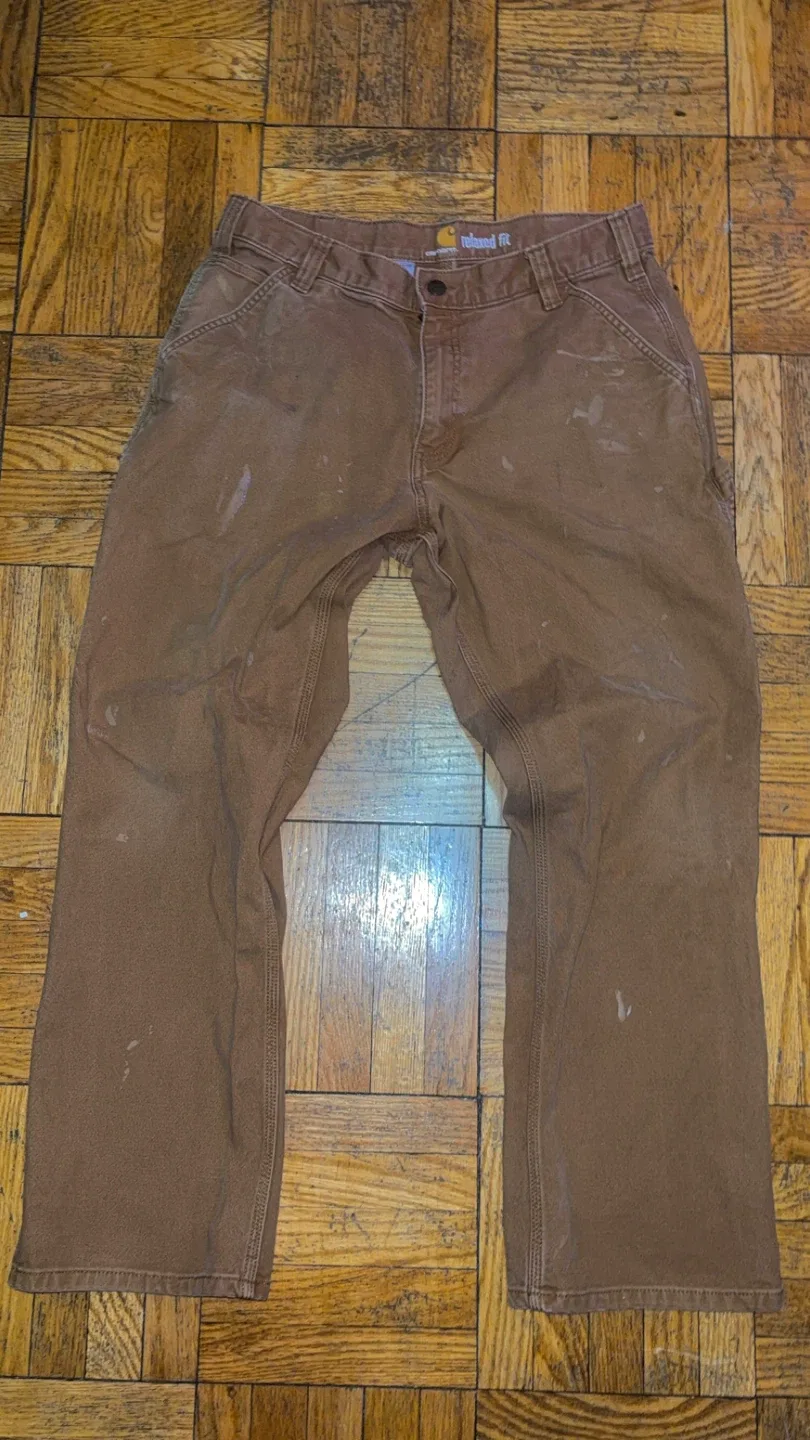 Carhartt Relaxed Fit Brown Pants - Size 14x30