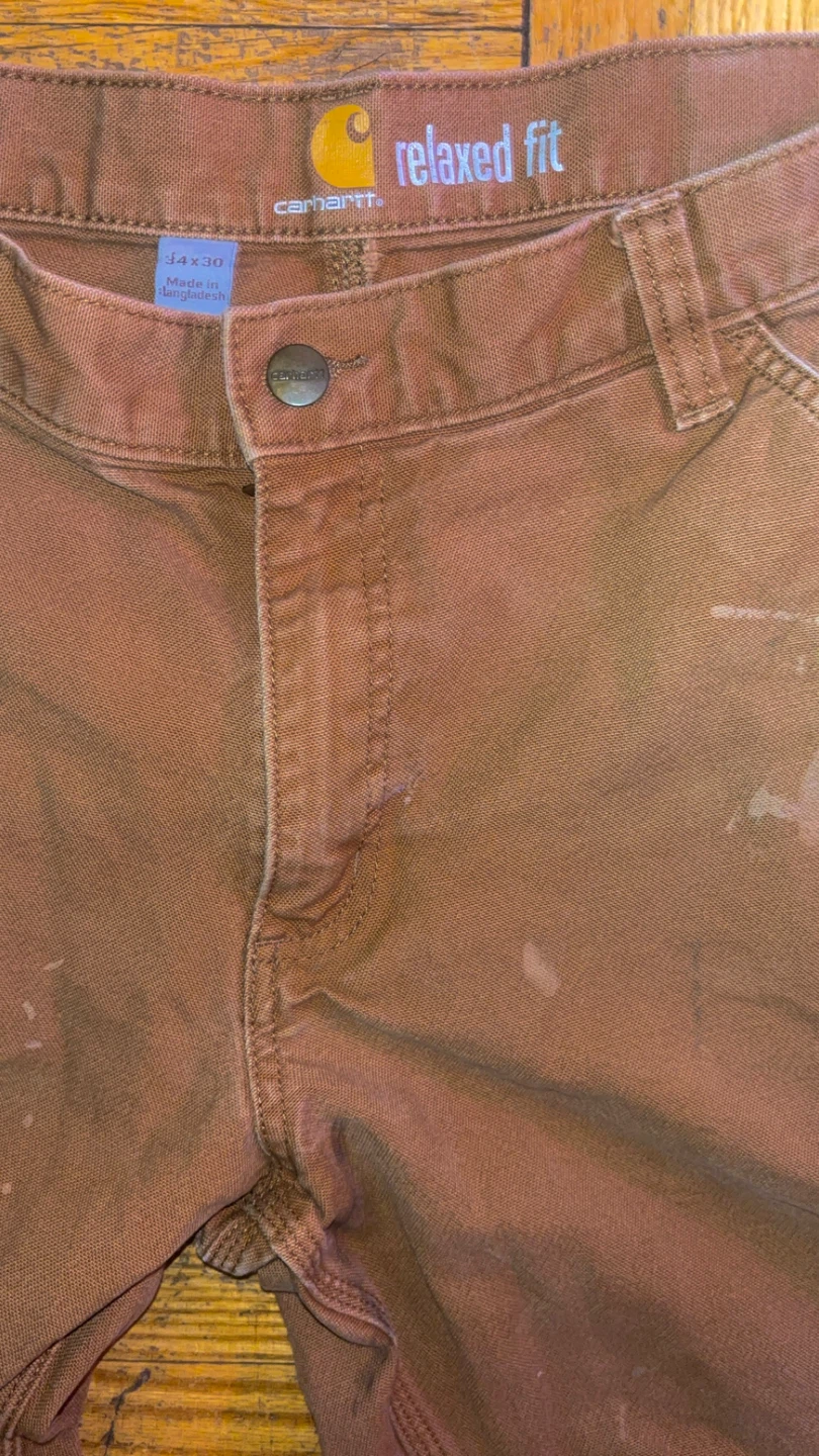 Carhartt Relaxed Fit Brown Pants - Size 34x30 - photo 2