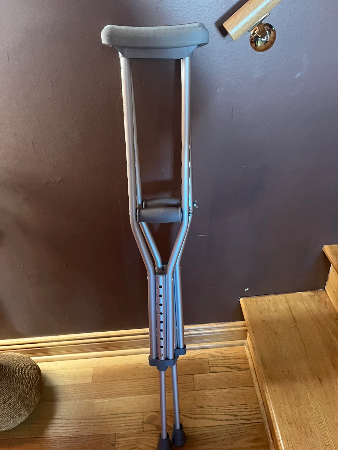 Black Walker Boot & Crutches