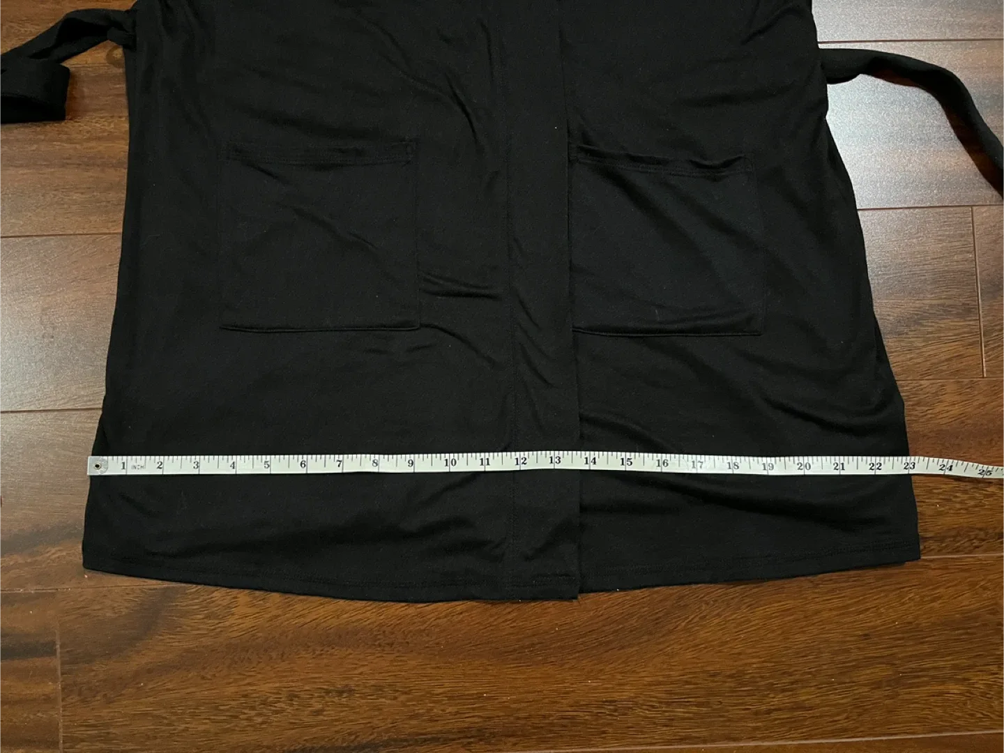 Juicy Couture women’s large jersey wrap robe black, pink logo image indicator(6)