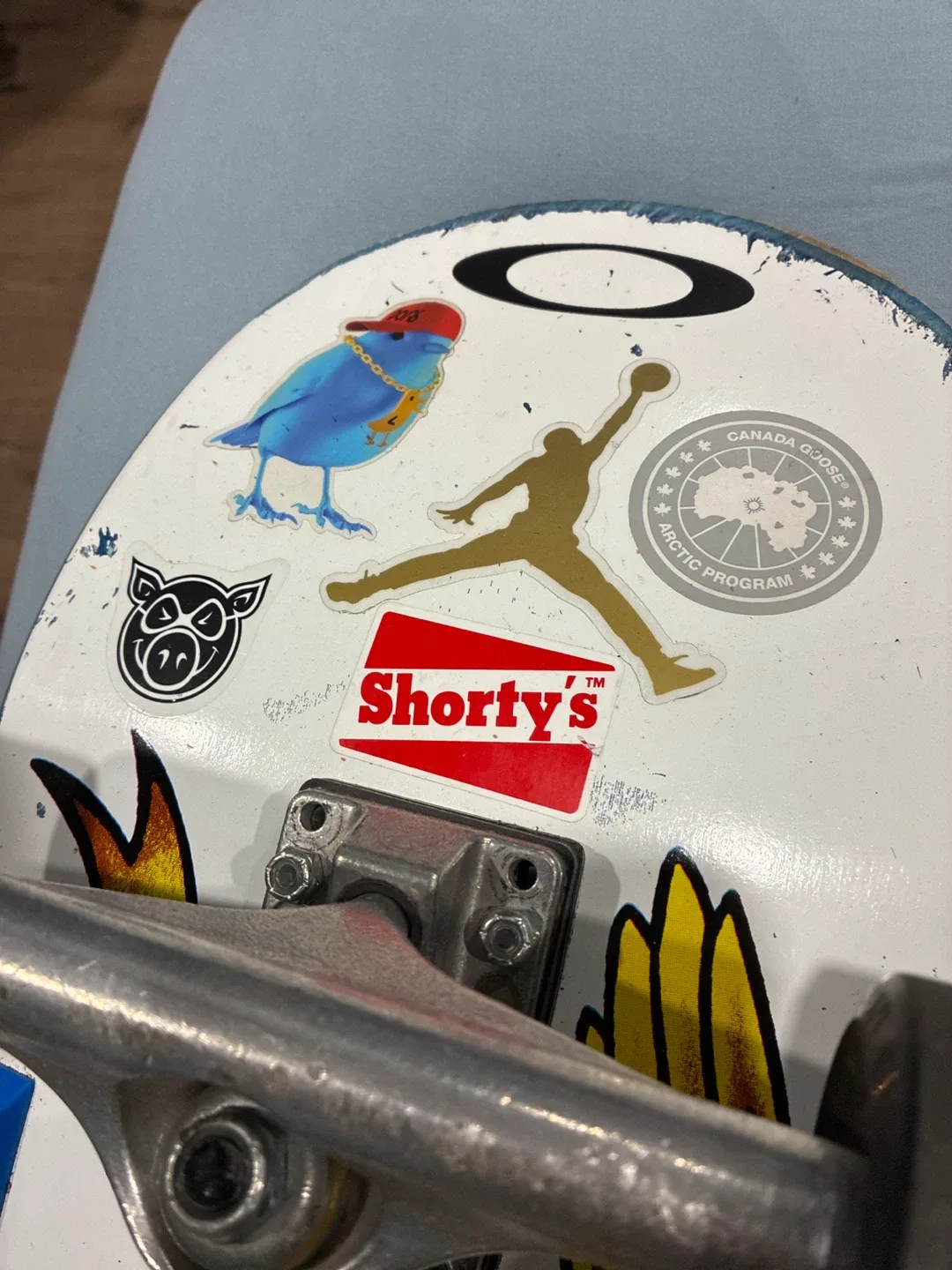 #Cleanout White antihero Skateboard w/ 159 mm independent Trucks image indicator(6)