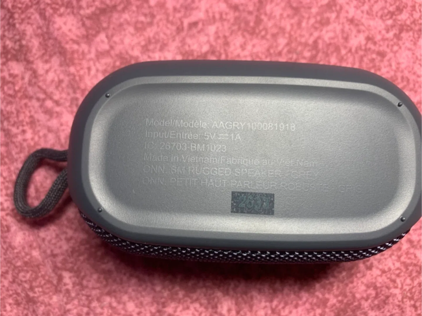 ONN. SM Rugged Speaker - Grey image indicator(4)