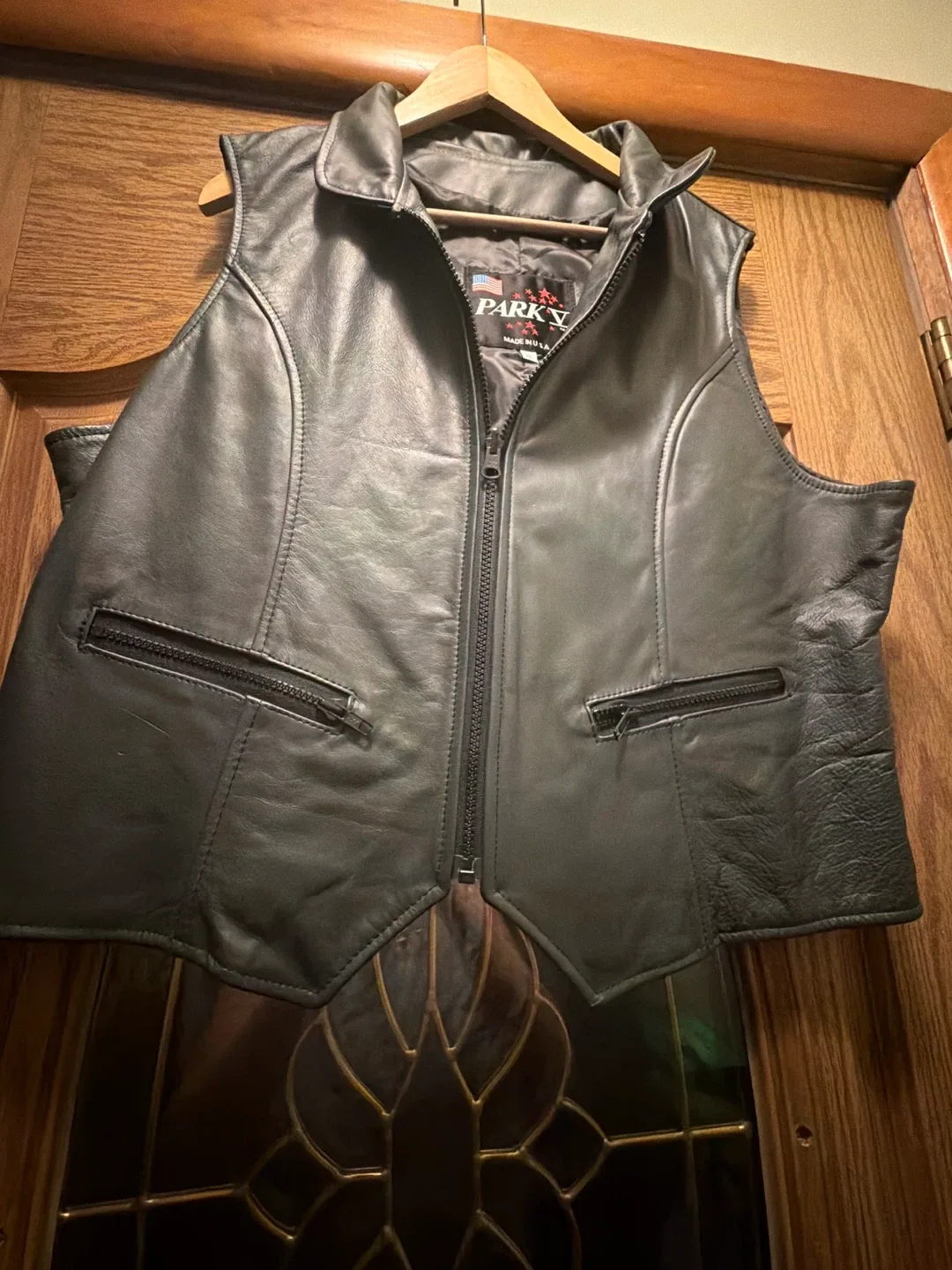 Park V Leather Vest - XL