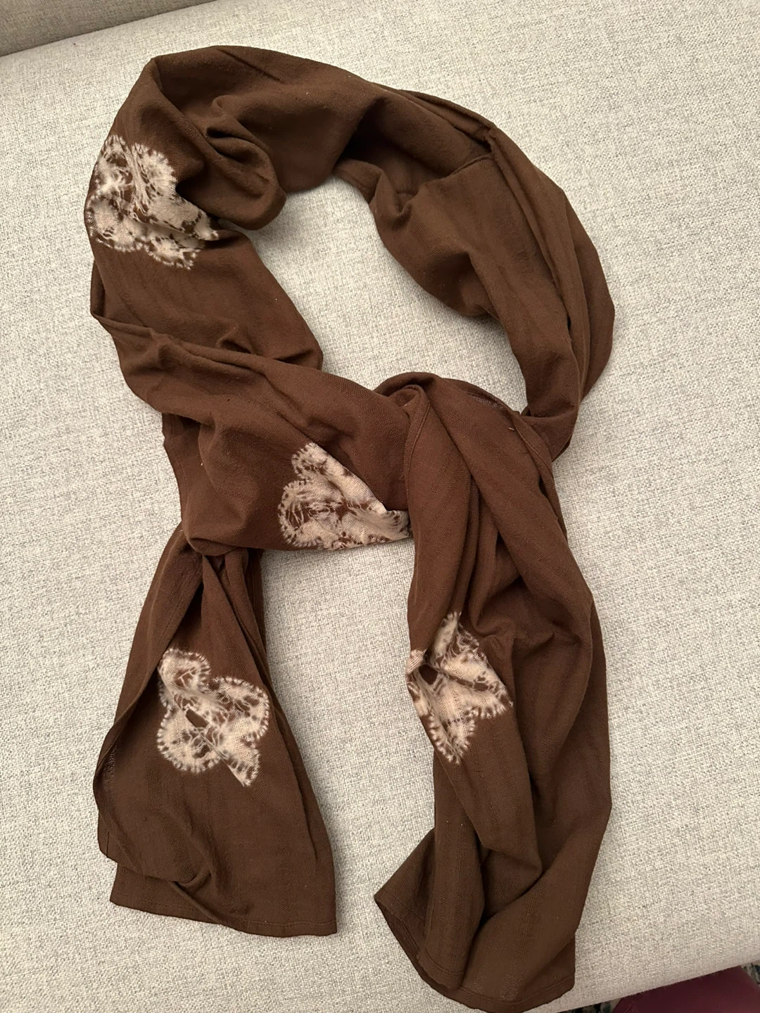 Fairtrade cotton tie-dyed scarves-7 colors - photo 2