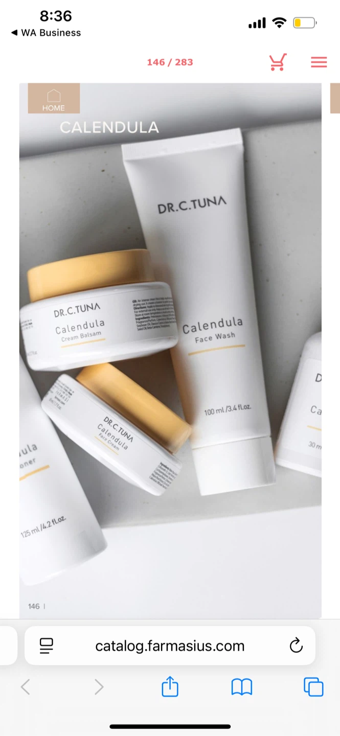 Dr. C. Tuna Calendula Cream & Face Wash