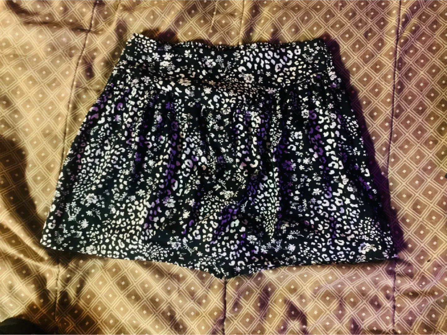 Black & White Print Skort Size small