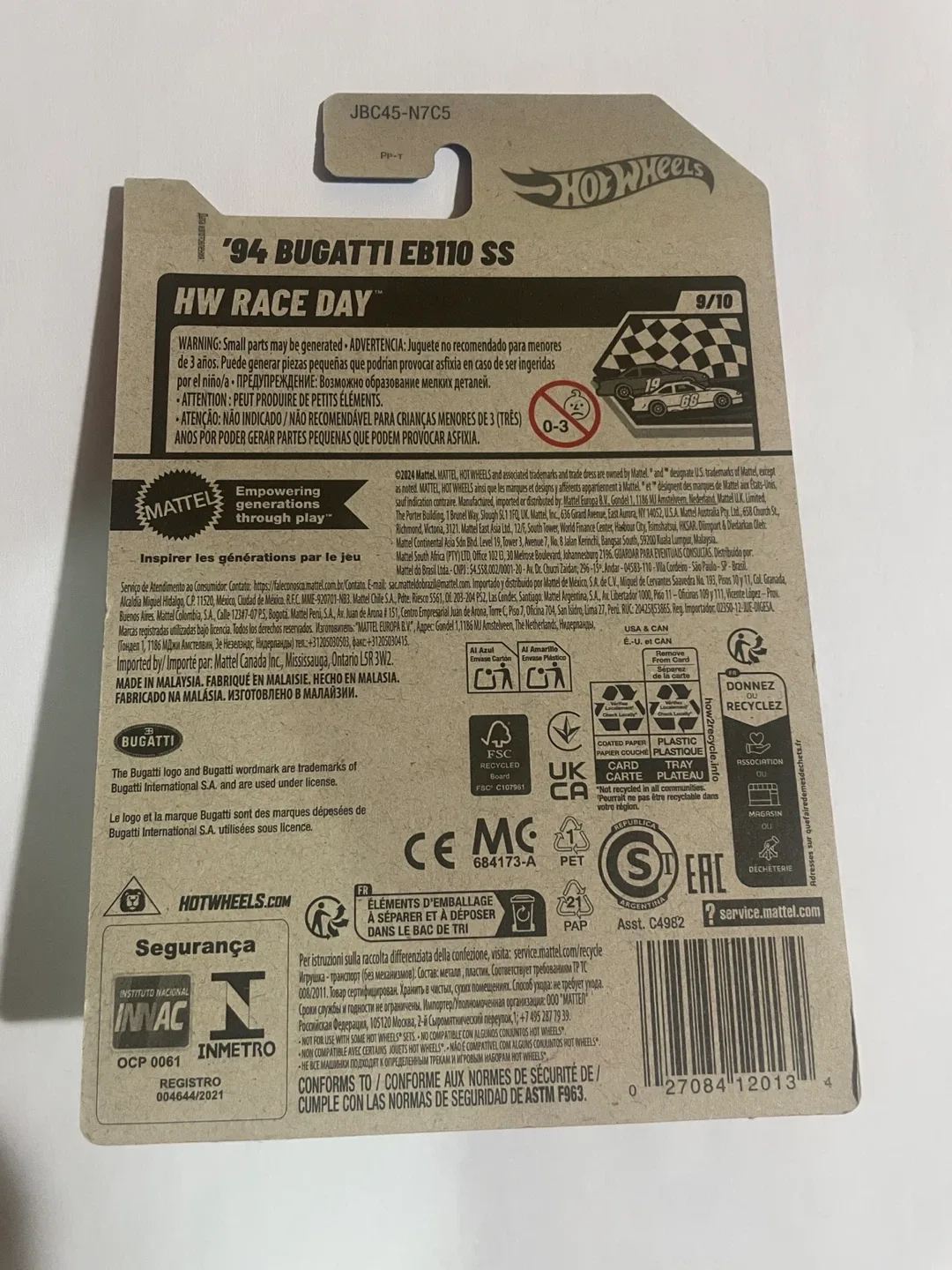 Hot Wheels '94 Bugatti Super Treasure Hunt image indicator(3)