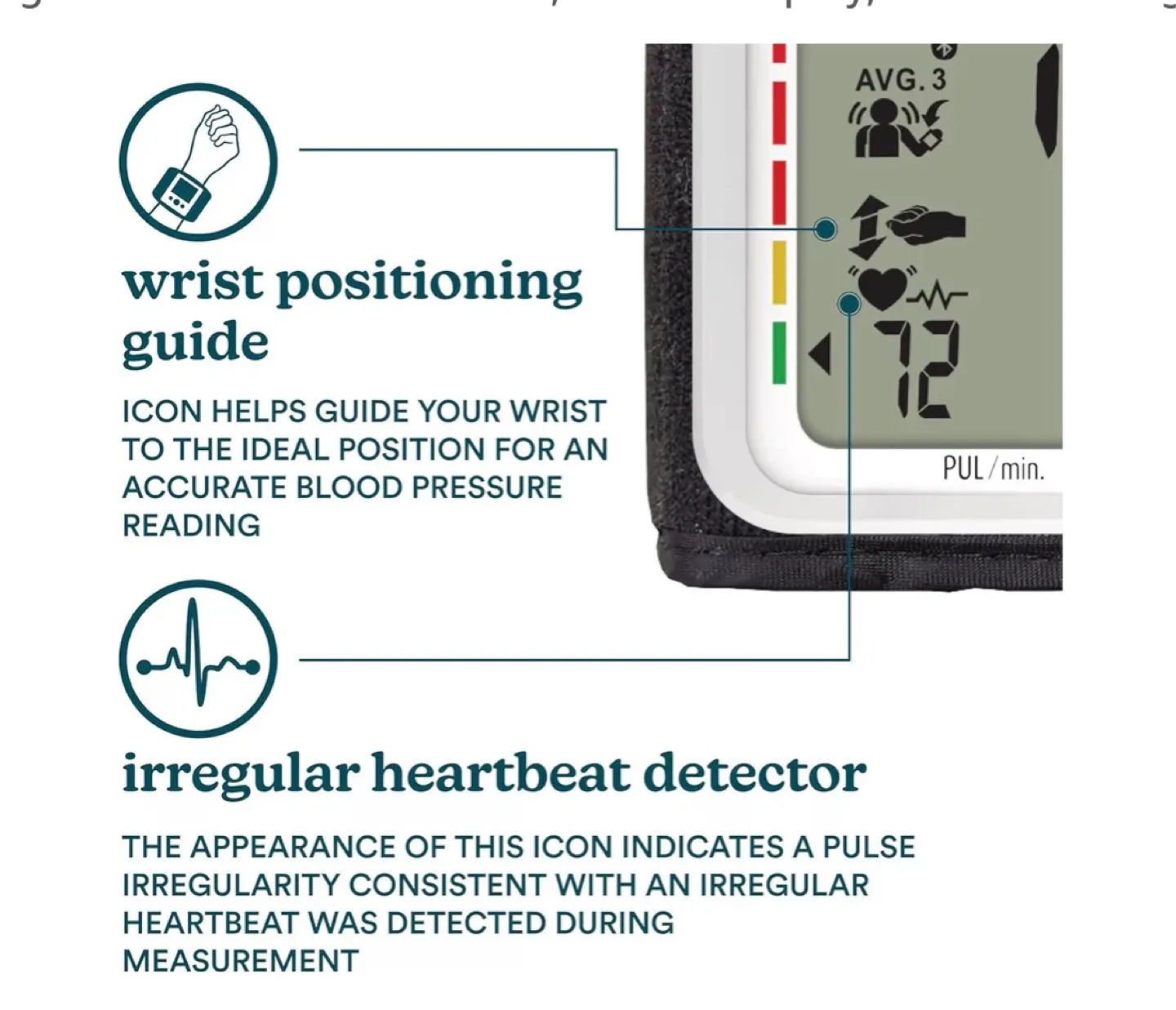 Homedics Wrist Cuff Blood Pressure Monitor image indicator(5)