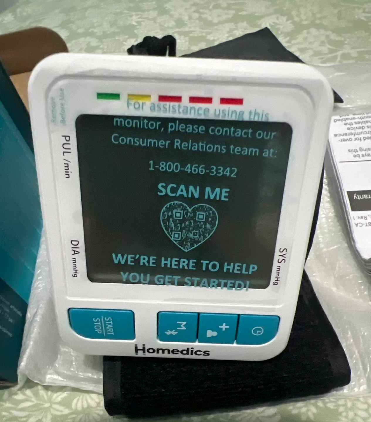 Homedics Wrist Cuff Blood Pressure Monitor image indicator(8)