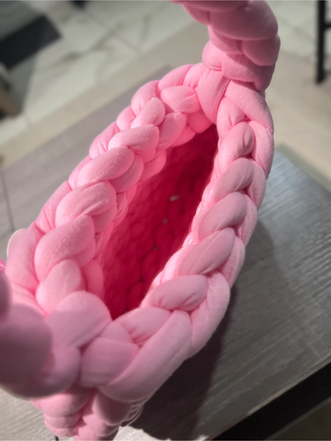 Pink Knitted Handbag - photo 3
