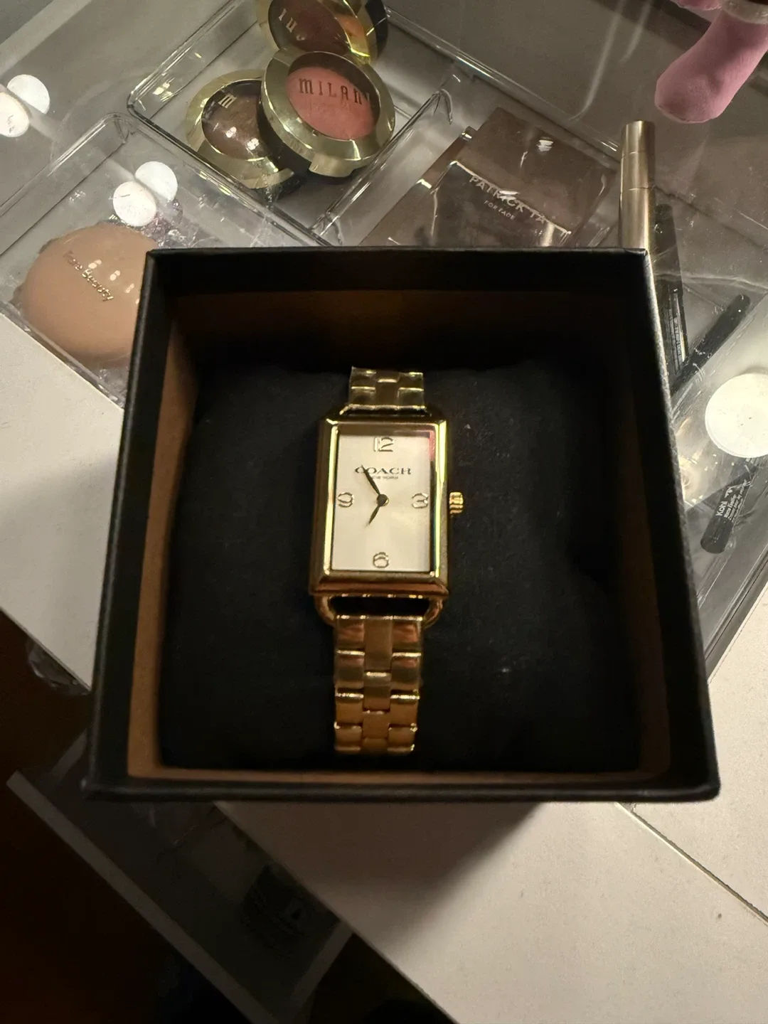 Coach Gold Watch with Box