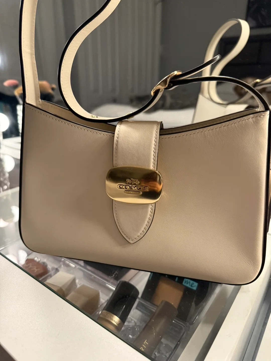 Coach Cream Leather Handbag