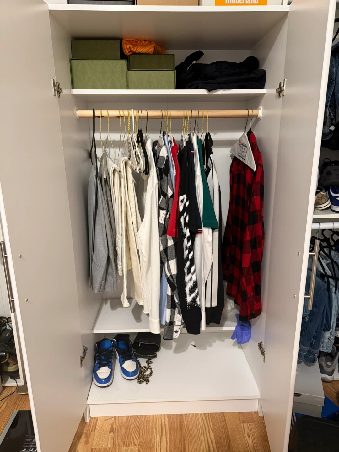 White Wardrobe Cabinet - photo 2