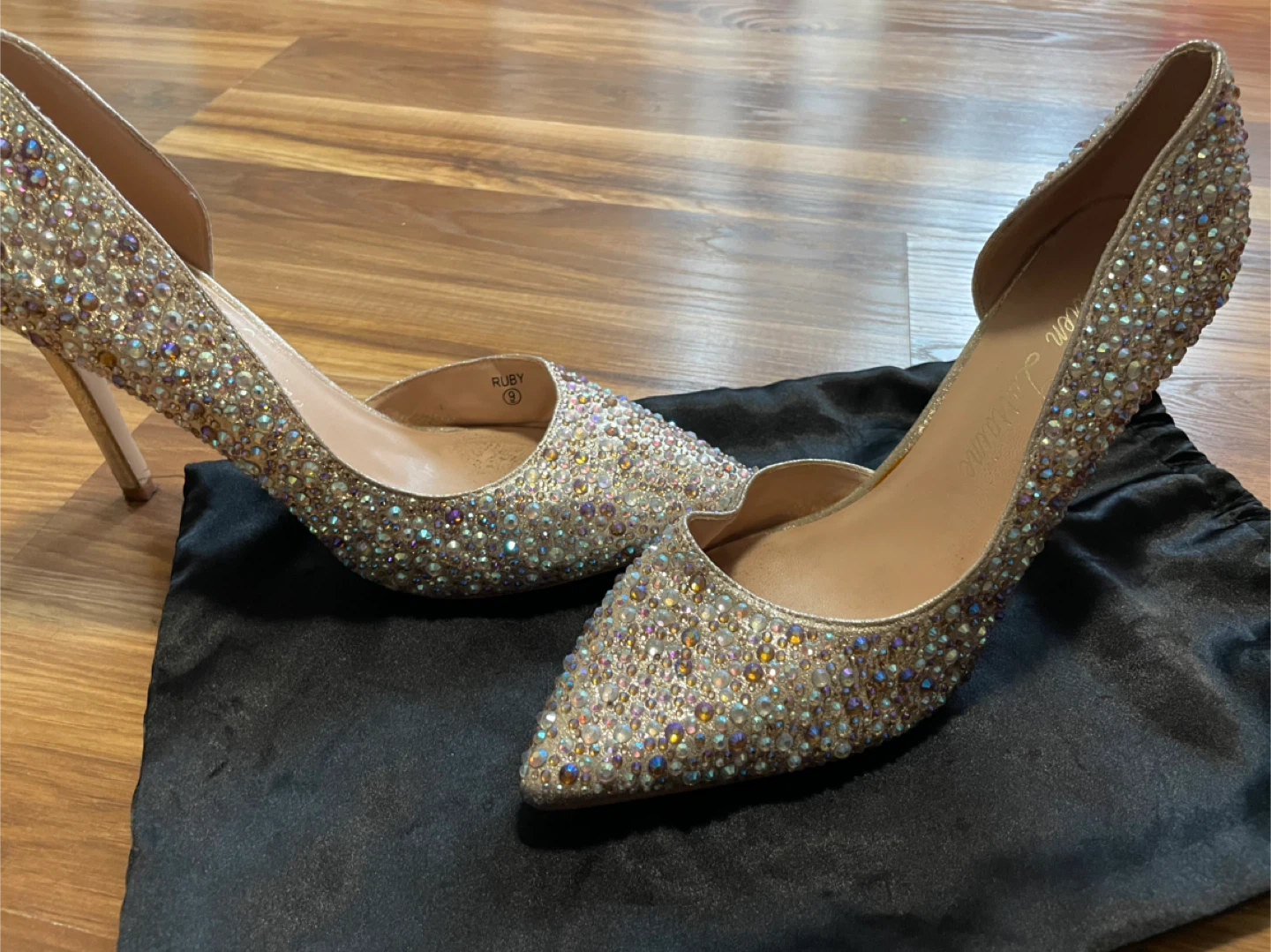 Lauren Lorraine Bejeweled Heels Size 9 - photo 3