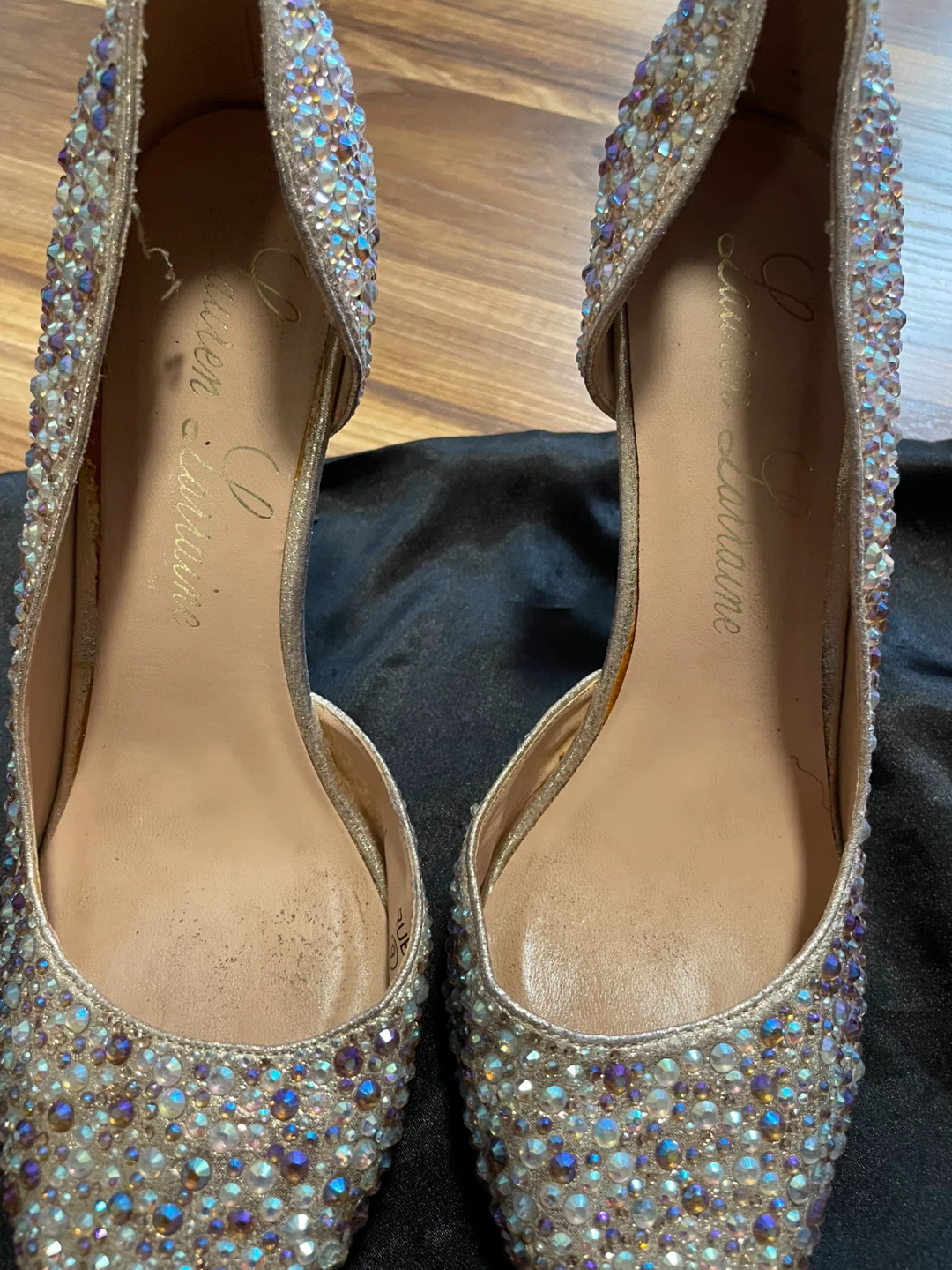 Lauren Lorraine Bejeweled Heels Size 9 - photo 2