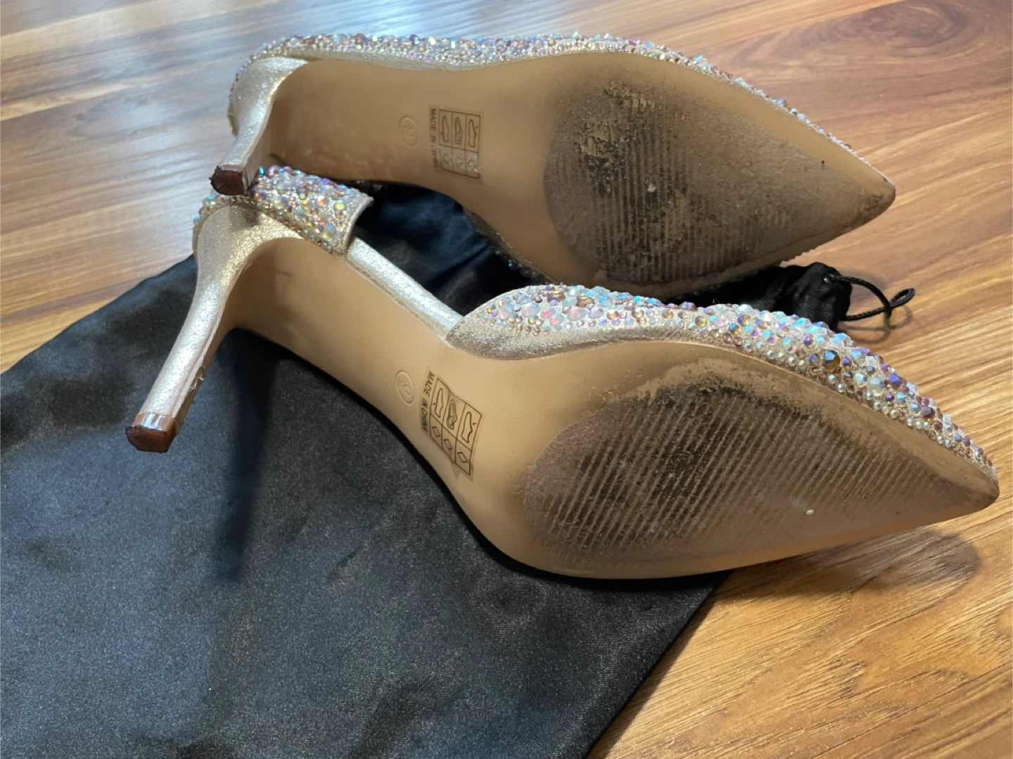 Lauren Lorraine Bejeweled Heels Size 9 - photo 4
