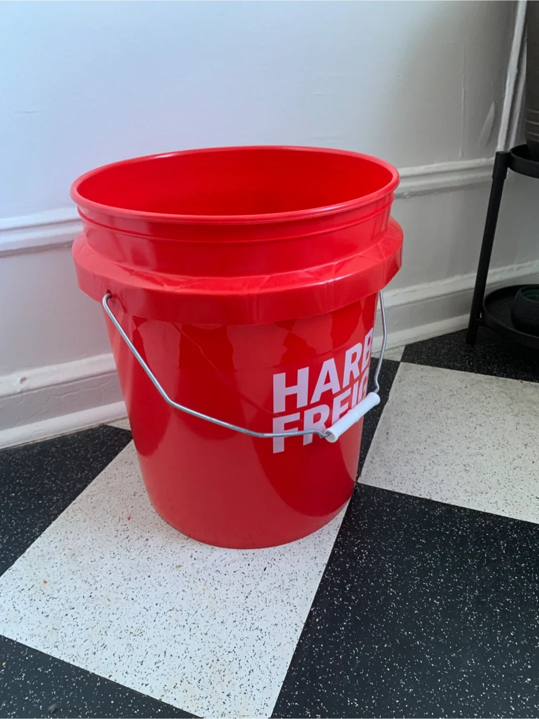 #cleanout New 5-Gallon Red Bucket
