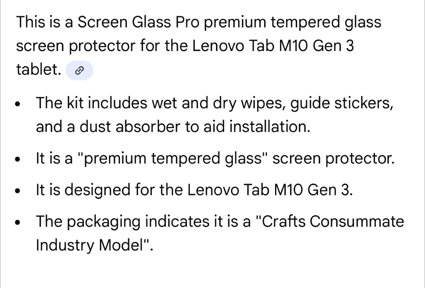 New Screen Glass Pro+ Lenovo Tab M10 Gen 3 - photo 4