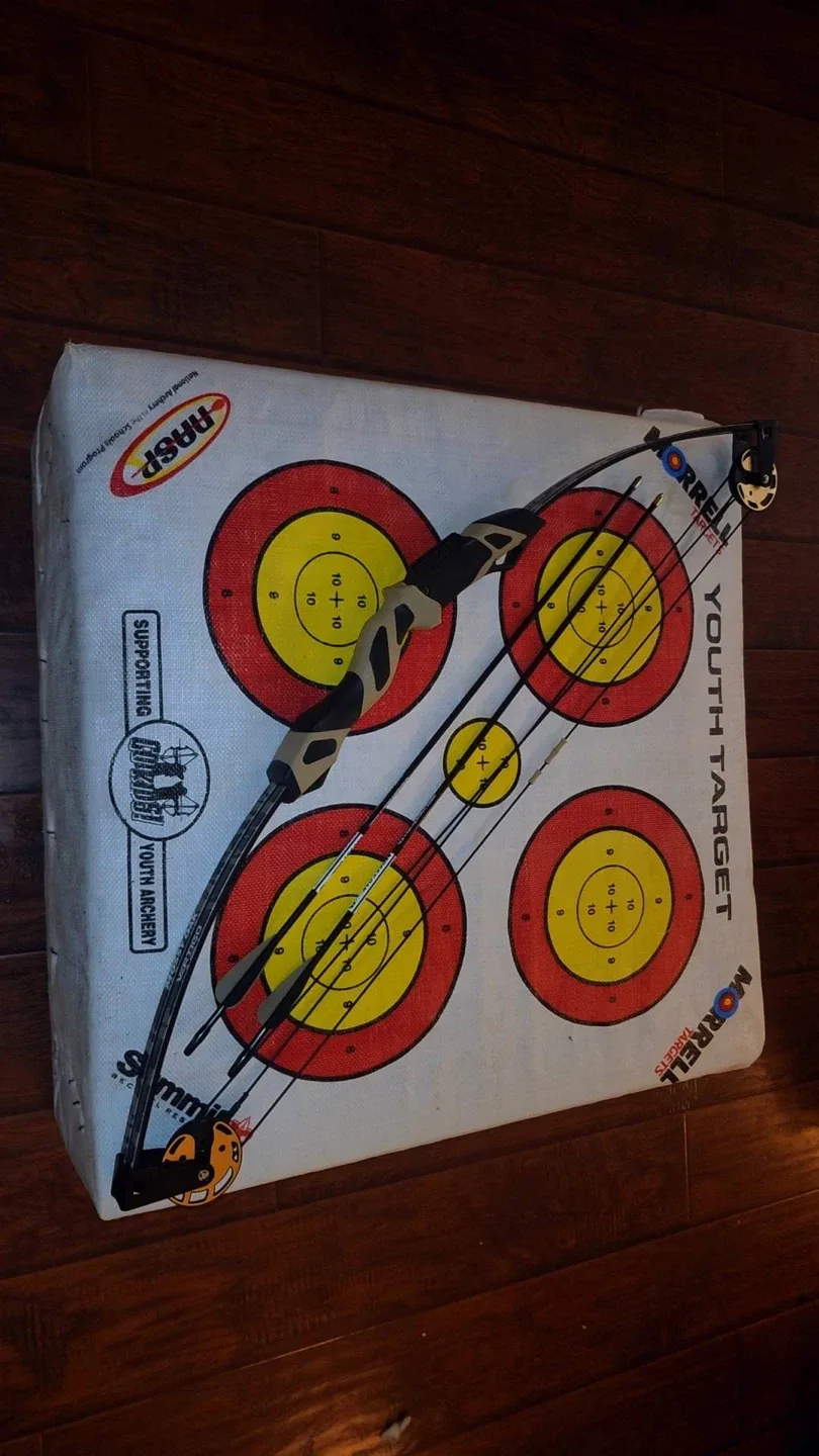 Compound Bow with Arrows plus target image indicator(3)